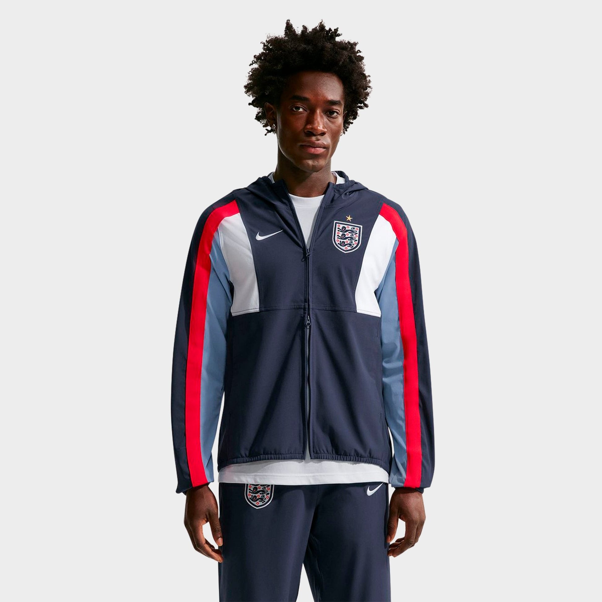 Men's Nike England Energy Dri-FIT Soccer Woven Jacket - Obsidian/Work Blue