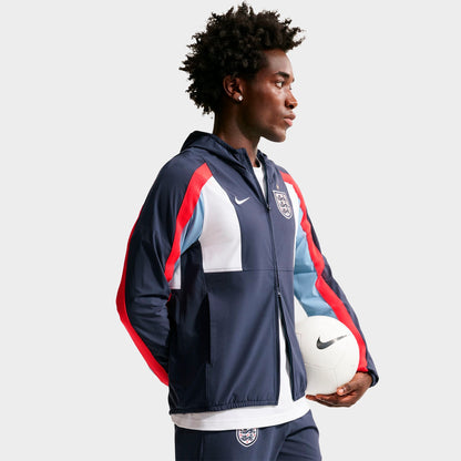 Men's Nike England Energy Dri-FIT Soccer Woven Jacket - Obsidian/Work Blue