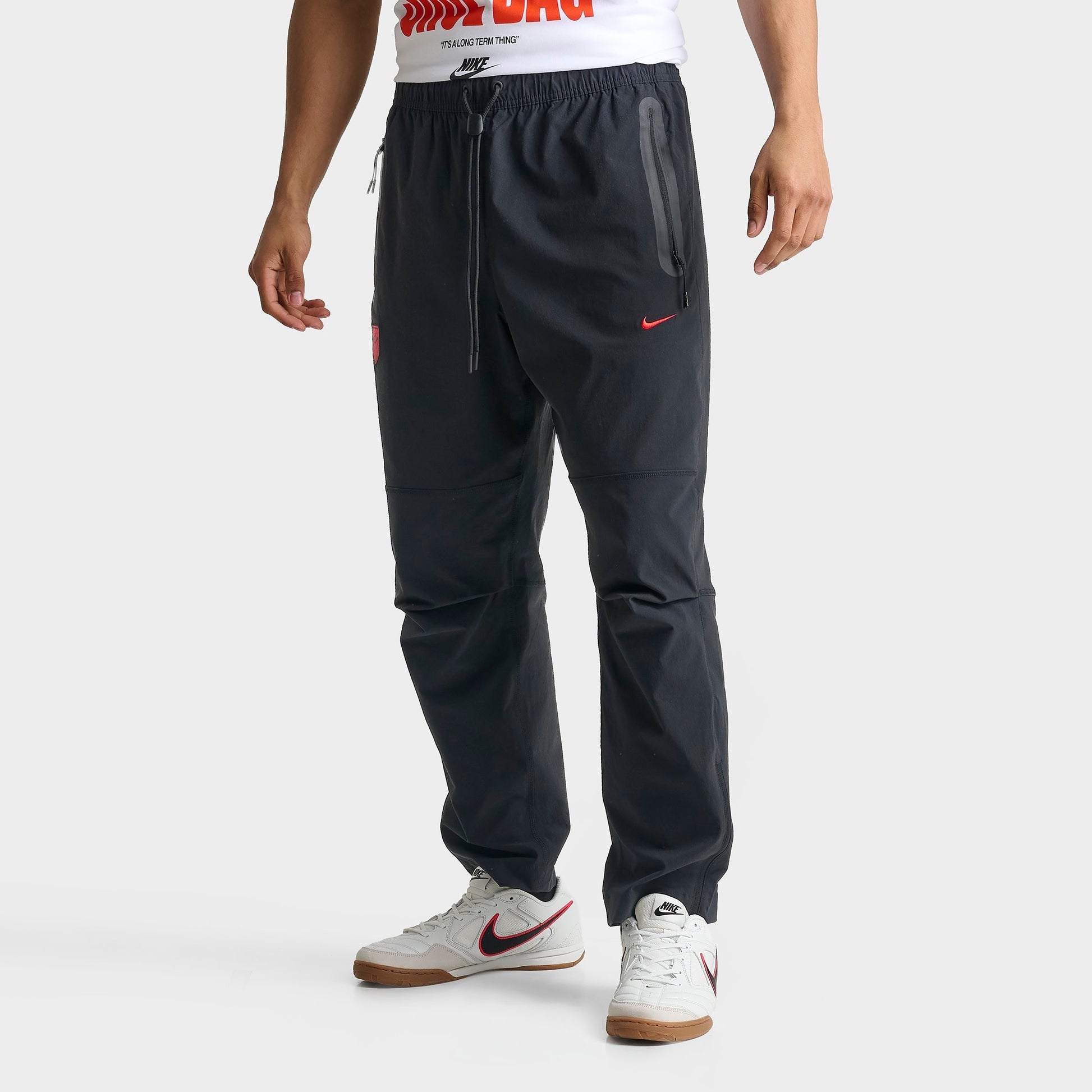 Men's Nike Tech USA Soccer Woven Pants - Black/Challenge Red