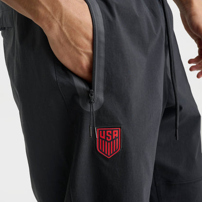 Men's Nike Tech USA Soccer Woven Pants - Black/Challenge Red
