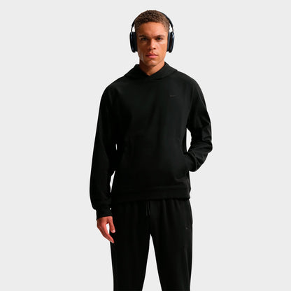 Men's Nike Primary NanoKnit Dri-FIT UV Protection Pullover Training Hoodie - Black/Black