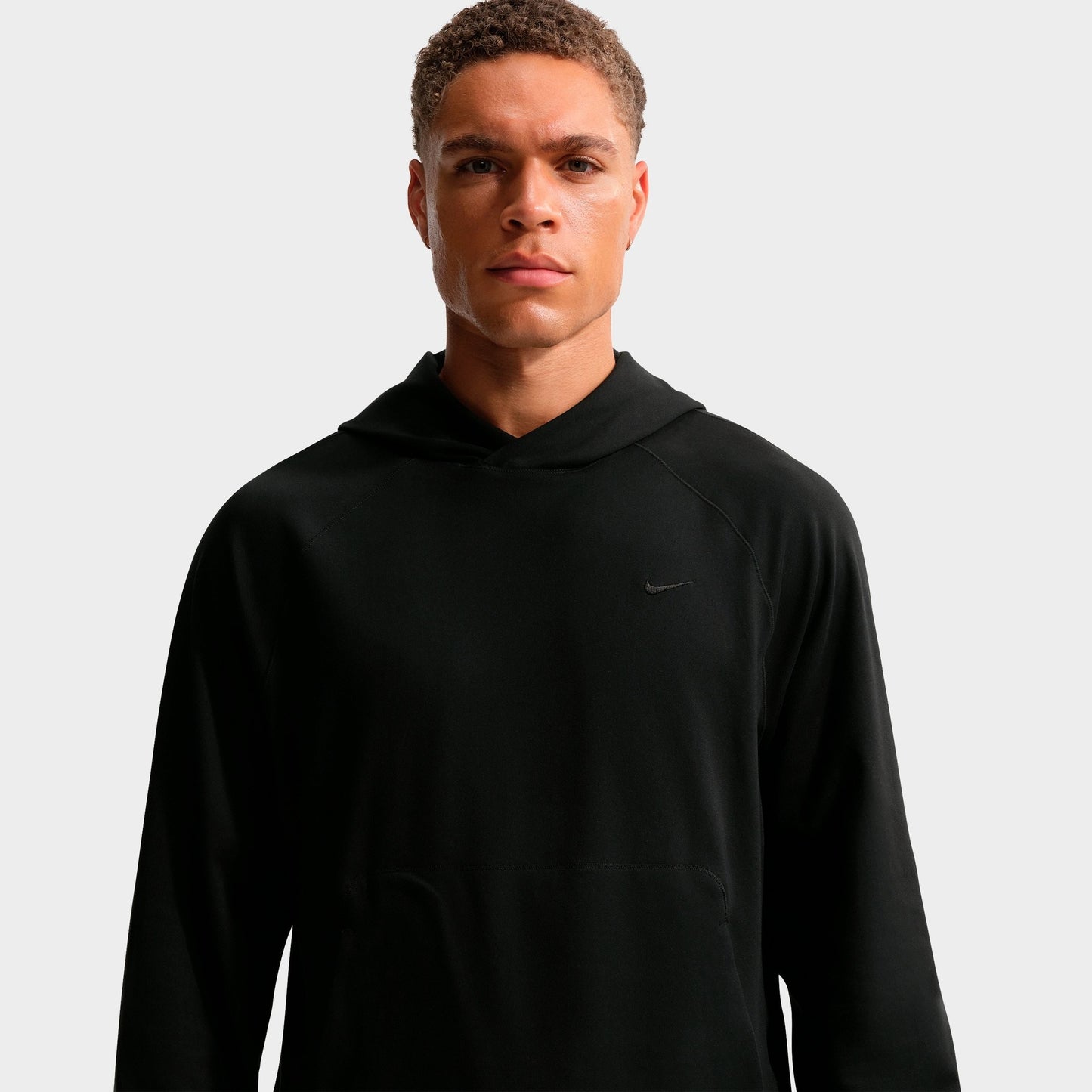 Men's Nike Primary NanoKnit Dri-FIT UV Protection Pullover Training Hoodie - Black/Black