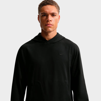 Men's Nike Primary NanoKnit Dri-FIT UV Protection Pullover Training Hoodie - Black/Black