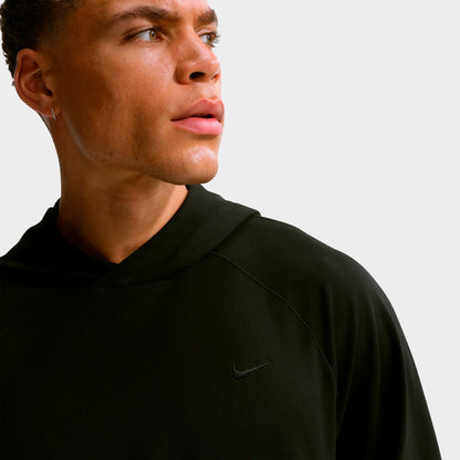 Men's Nike Primary NanoKnit Dri-FIT UV Protection Pullover Training Hoodie - Black/Black