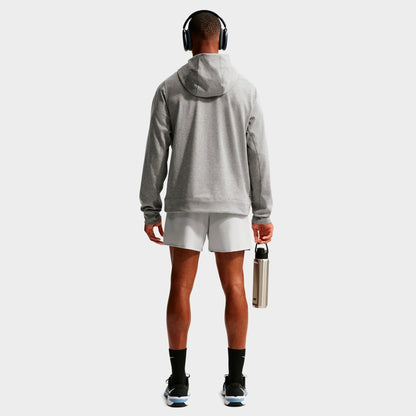 Men's Nike Primary NanoKnit Dri-FIT UV Protection Pullover Training Hoodie - Smoke Grey/Heather/Smoke Grey