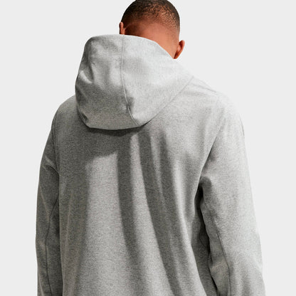 Men's Nike Primary NanoKnit Dri-FIT UV Protection Pullover Training Hoodie - Smoke Grey/Heather/Smoke Grey