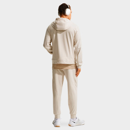Men's Nike Primary NanoKnit Dri-FIT UV Protection Pullover Training Hoodie - Light Orewood Brown/Sail/Heather/Light Orewood Brown