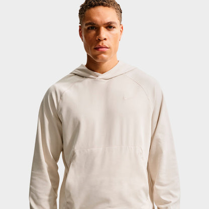 Men's Nike Primary NanoKnit Dri-FIT UV Protection Pullover Training Hoodie - Light Orewood Brown/Sail/Heather/Light Orewood Brown