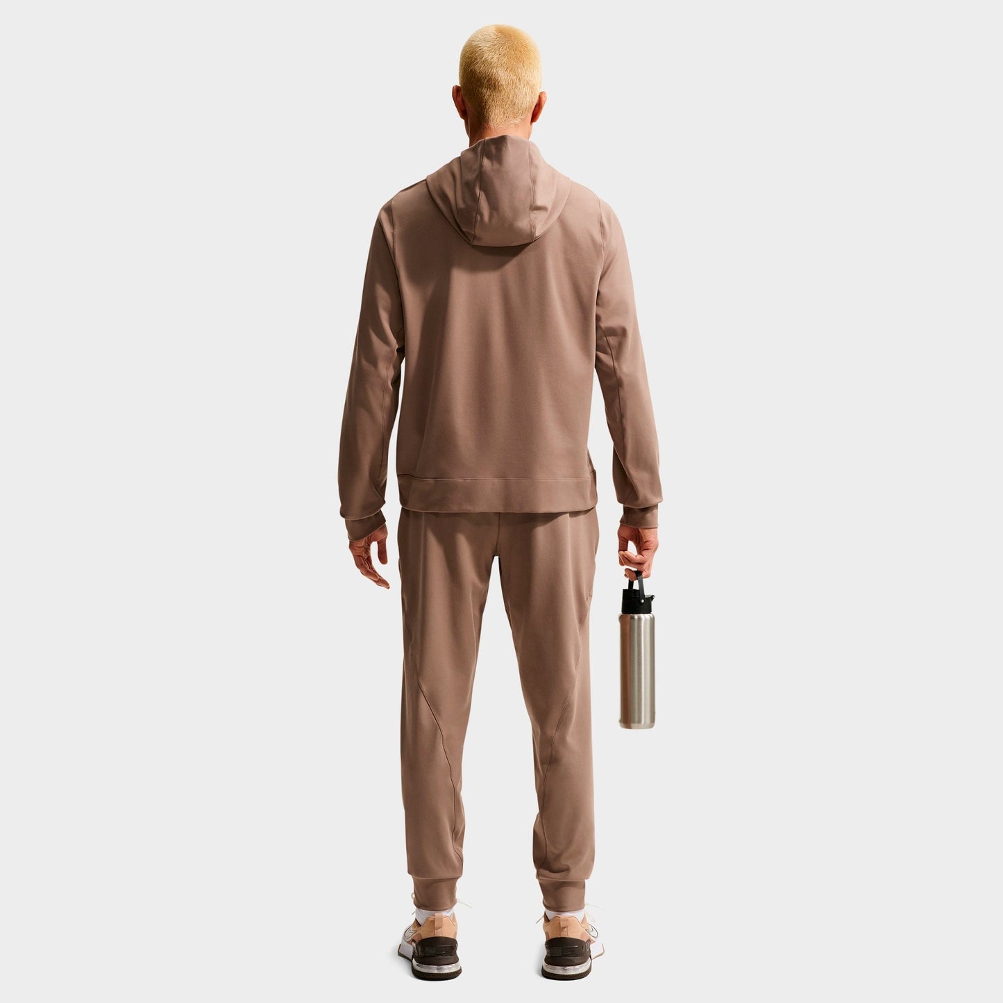 Men's Nike Primary NanoKnit Dri-FIT UV Protection Pullover Training Hoodie - Mink Brown/Mink Brown