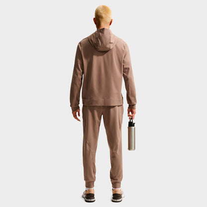 Men's Nike Primary NanoKnit Dri-FIT UV Protection Pullover Training Hoodie - Mink Brown/Mink Brown