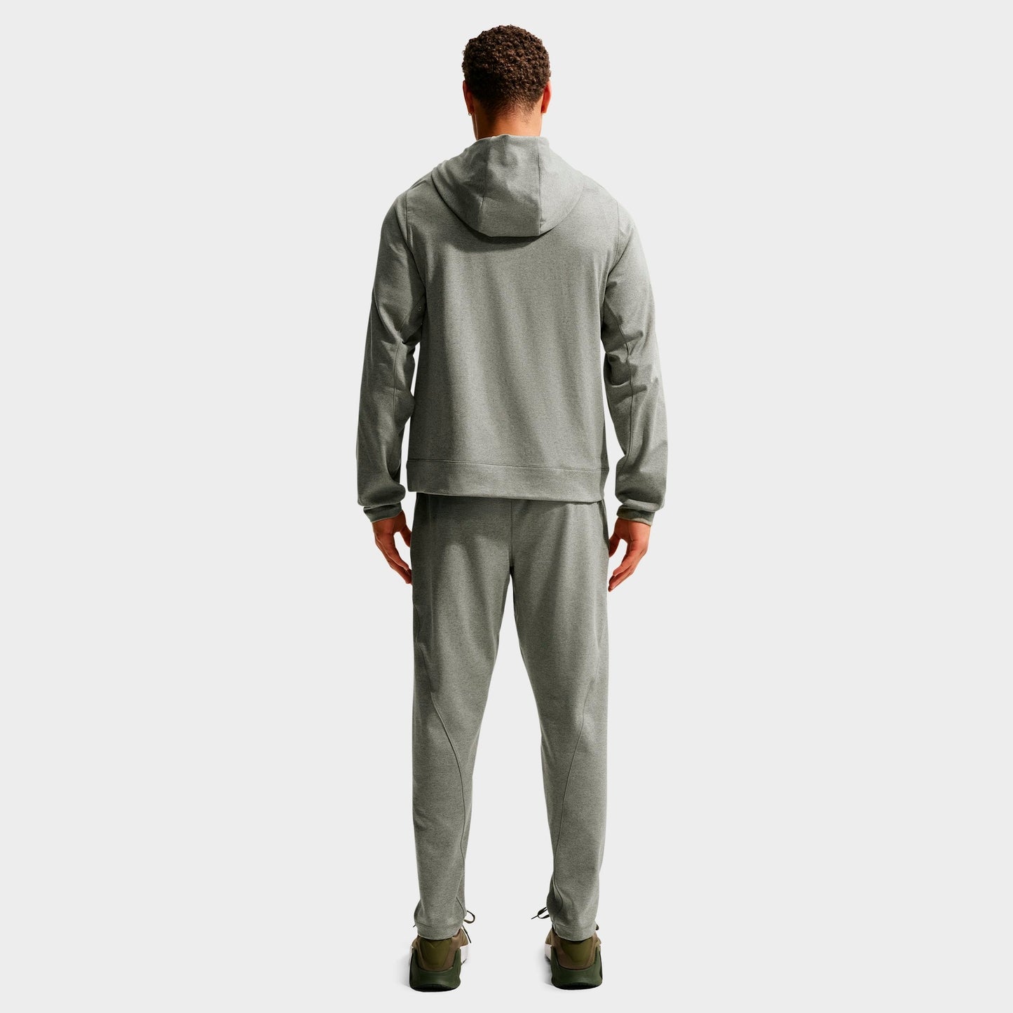 Men's Nike Primary NanoKnit Dri-FIT UV Protection Pullover Training Hoodie - Light Army/Medium Olive/Heather/Light Army