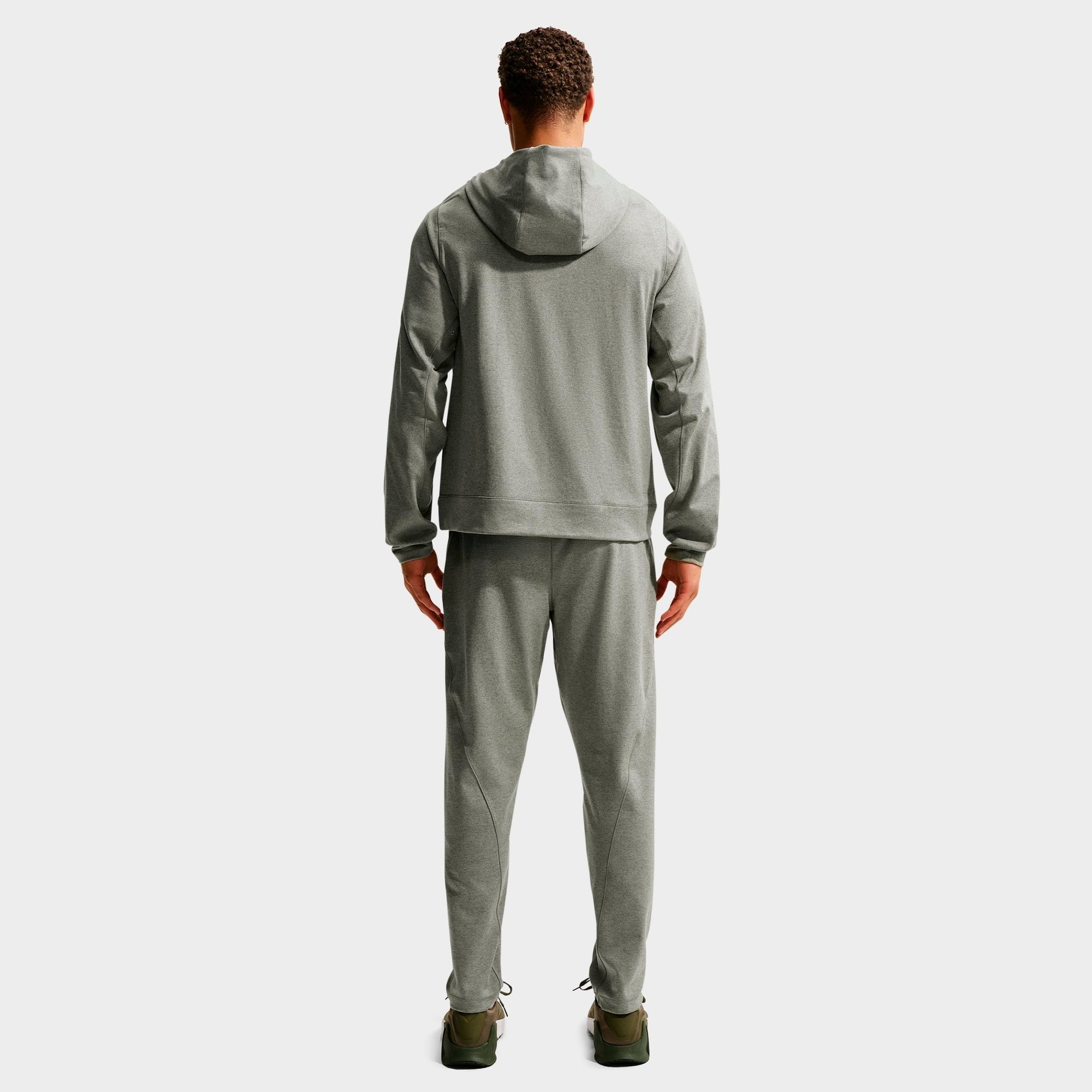 Men's Nike Primary NanoKnit Dri-FIT UV Protection Pullover Training Hoodie - Light Army/Medium Olive/Heather/Light Army