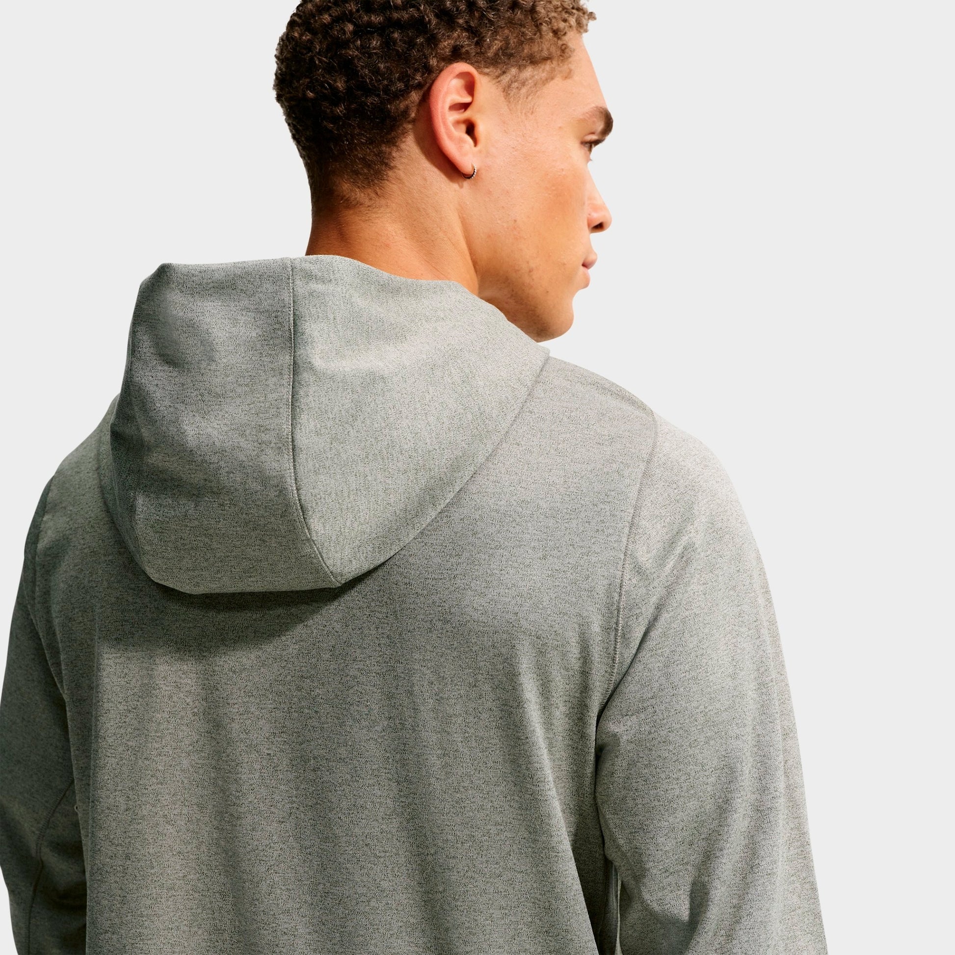 Men's Nike Primary NanoKnit Dri-FIT UV Protection Pullover Training Hoodie - Light Army/Medium Olive/Heather/Light Army