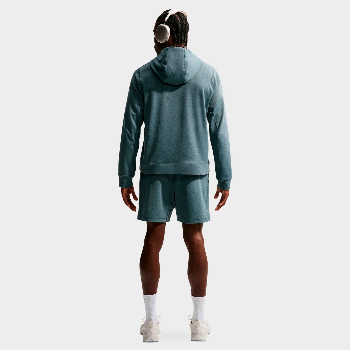 Men's Nike Primary NanoKnit Dri-FIT UV Protection Pullover Training Hoodie - Mineral Slate/Black Spruce/Heather/Mineral Slate