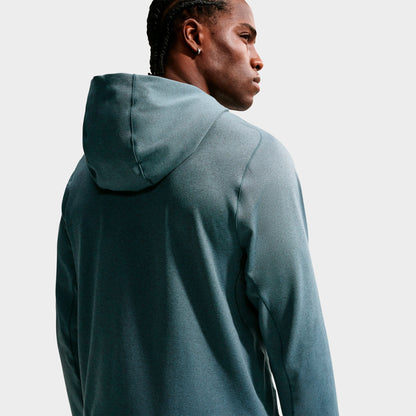 Men's Nike Primary NanoKnit Dri-FIT UV Protection Pullover Training Hoodie - Mineral Slate/Black Spruce/Heather/Mineral Slate