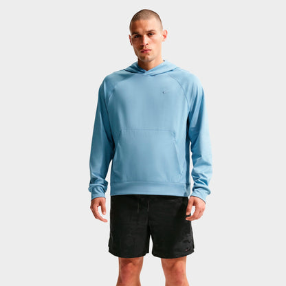 Men's Nike Primary NanoKnit Dri-FIT UV Protection Pullover Training Hoodie - Work Blue/Work Blue