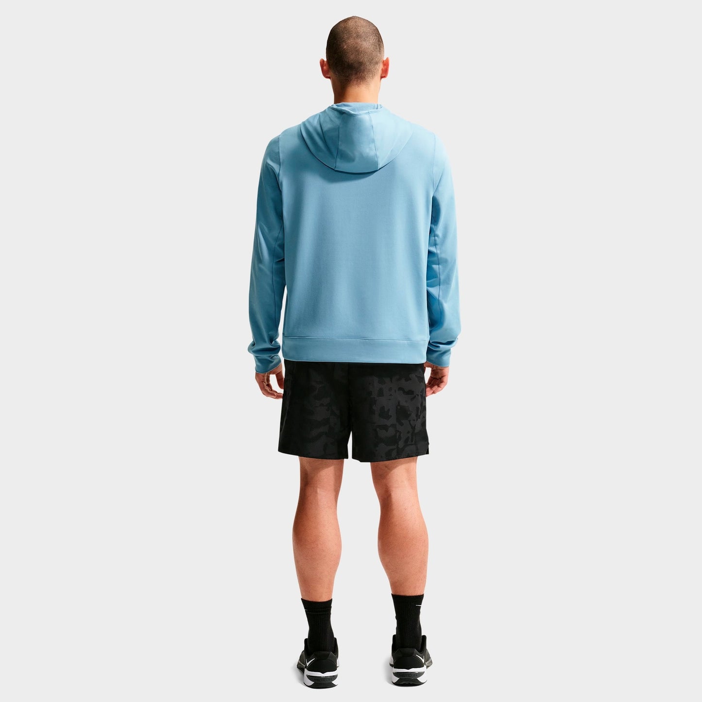 Men's Nike Primary NanoKnit Dri-FIT UV Protection Pullover Training Hoodie - Work Blue/Work Blue