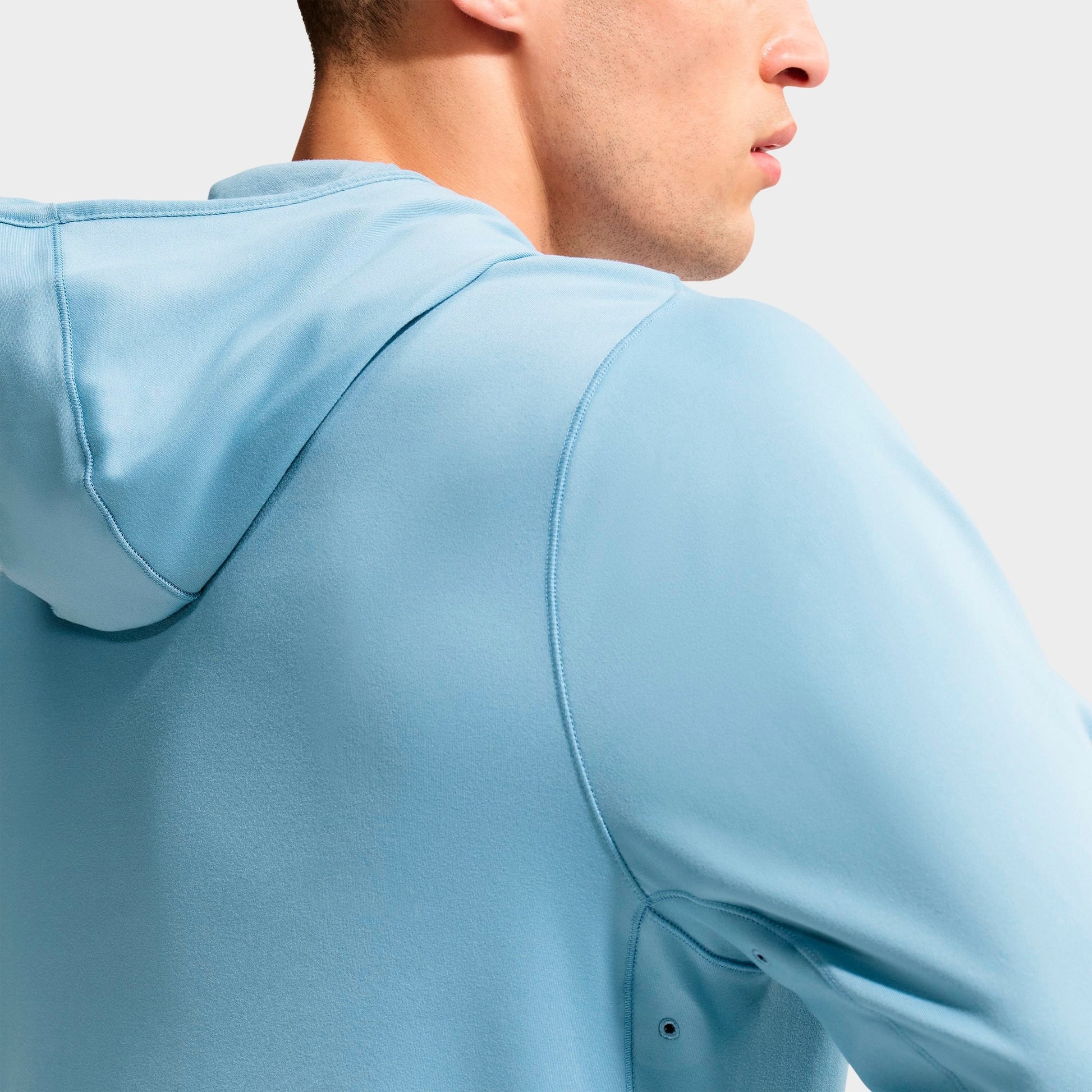 Men's Nike Primary NanoKnit Dri-FIT UV Protection Pullover Training Hoodie - Work Blue/Work Blue