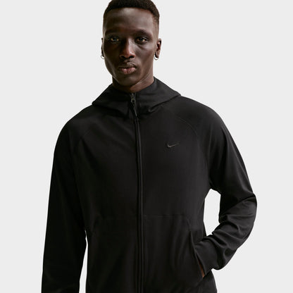 Men's Nike Primary NanoKnit Dri-FIT UV Protection Full-Zip Training Hoodie - Black/Black