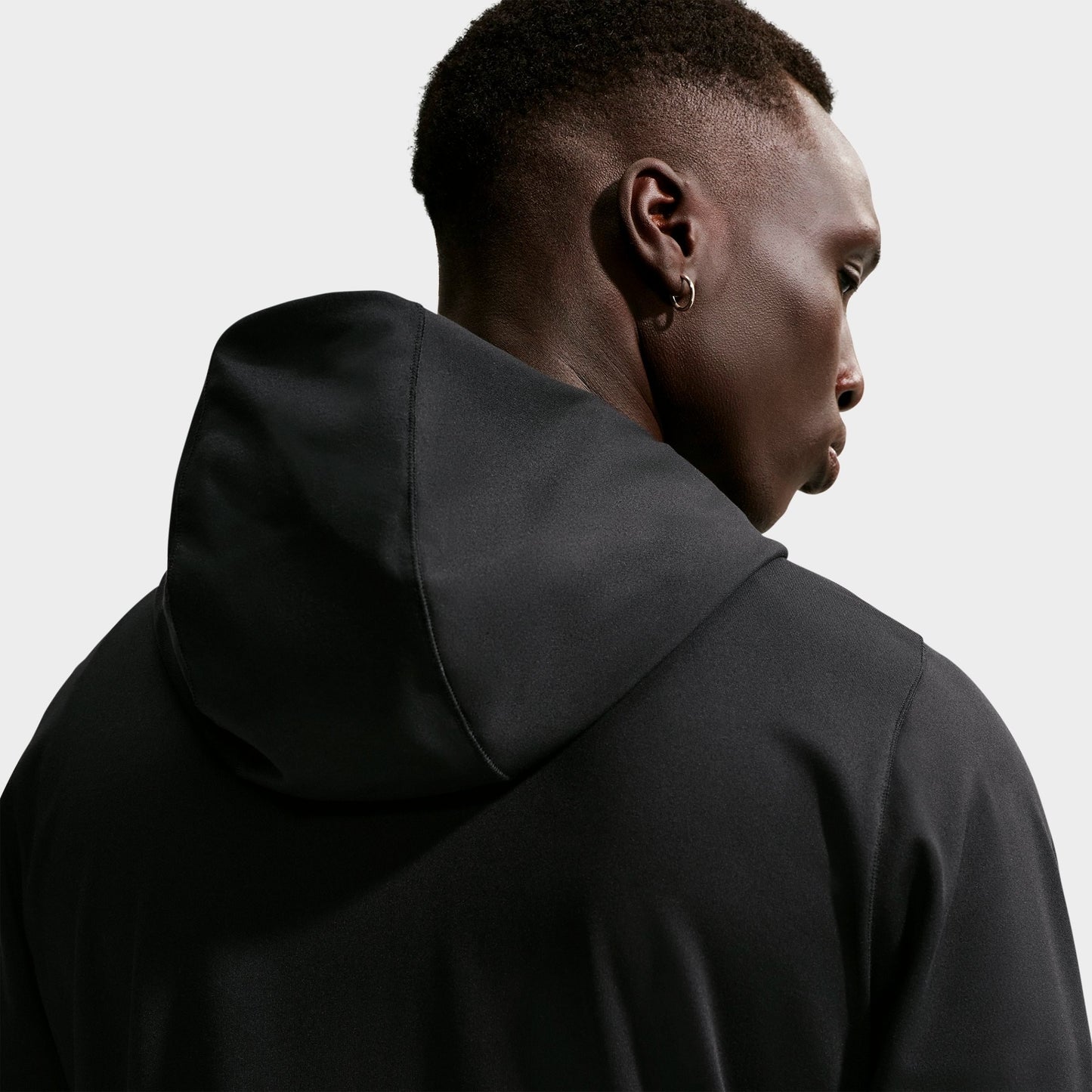 Men's Nike Primary NanoKnit Dri-FIT UV Protection Full-Zip Training Hoodie - Black/Black