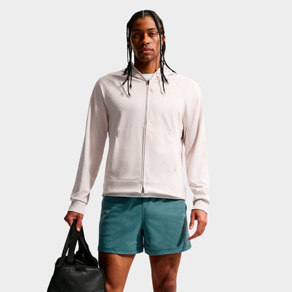 Men's Nike Primary NanoKnit Dri-FIT UV Protection Full-Zip Training Hoodie - Light Orewood Brown/Sail/Heather/Light Orewood Brown