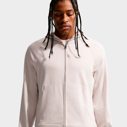Men's Nike Primary NanoKnit Dri-FIT UV Protection Full-Zip Training Hoodie - Light Orewood Brown/Sail/Heather/Light Orewood Brown