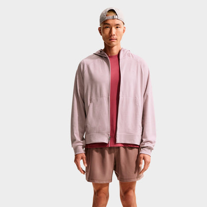 Men's Nike Primary NanoKnit Dri-FIT UV Protection Full-Zip Training Hoodie - Light Violet Ore/Platinum Violet/Heather/Light Violet Ore