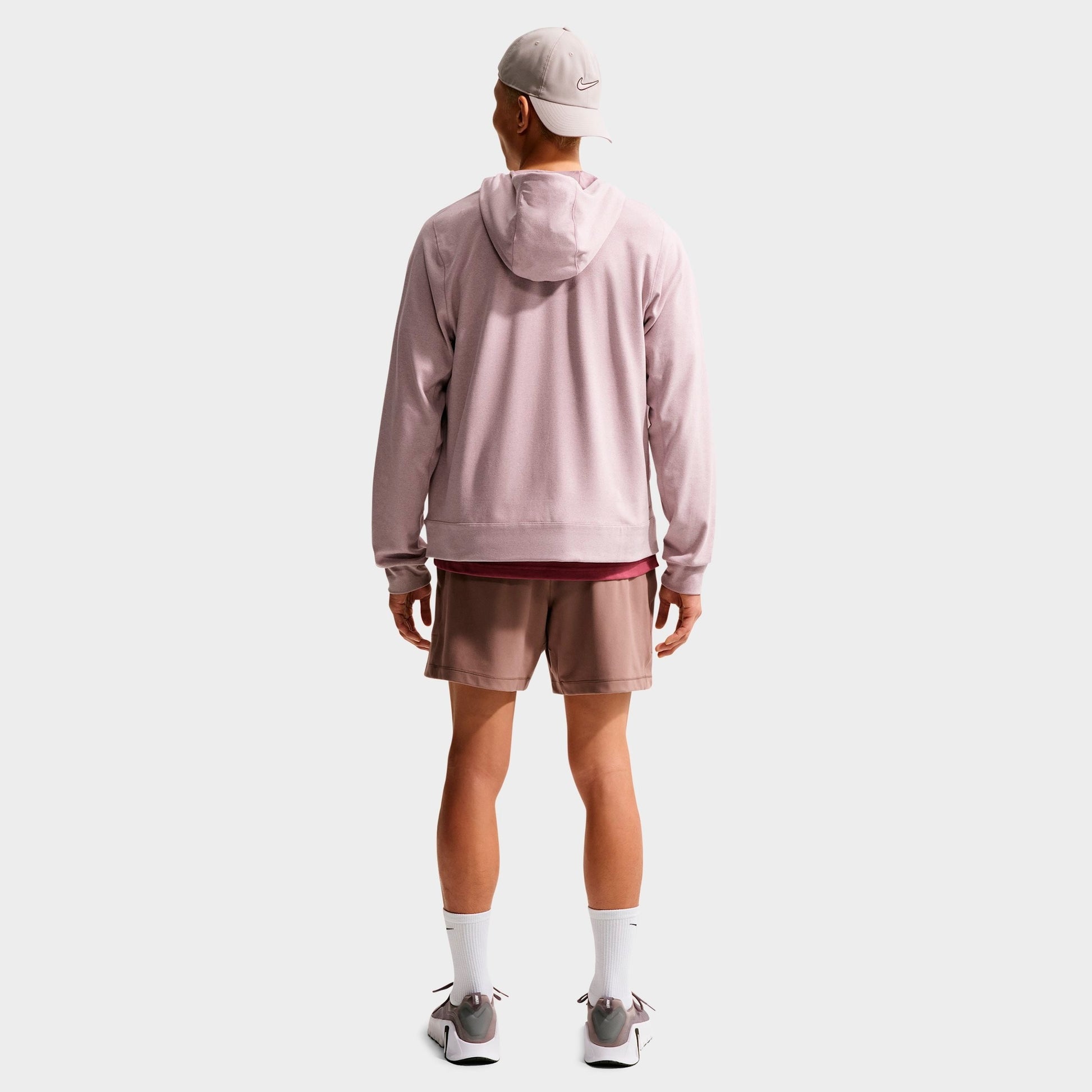 Men's Nike Primary NanoKnit Dri-FIT UV Protection Full-Zip Training Hoodie - Light Violet Ore/Platinum Violet/Heather/Light Violet Ore