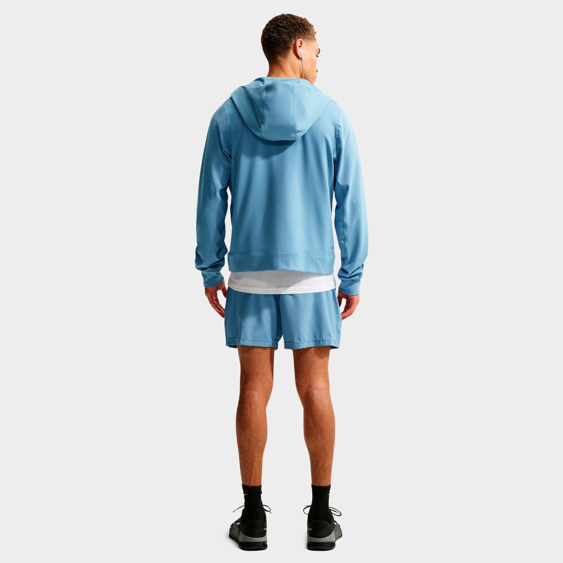 Men's Nike Primary NanoKnit Dri-FIT UV Protection Full-Zip Training Hoodie - Work Blue/Work Blue