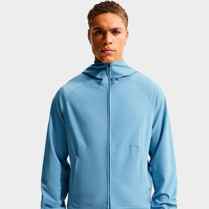 Men's Nike Primary NanoKnit Dri-FIT UV Protection Full-Zip Training Hoodie - Work Blue/Work Blue