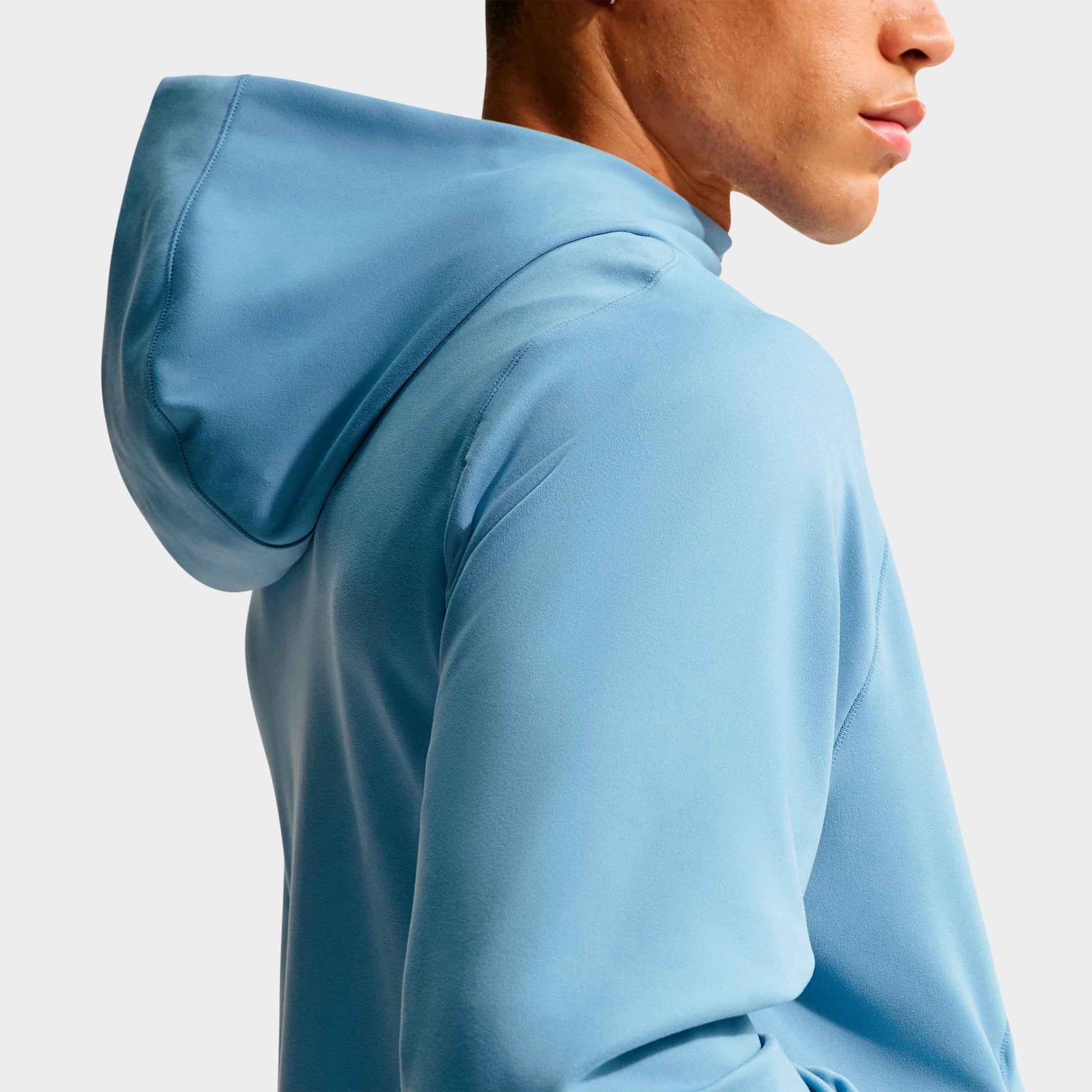 Men's Nike Primary NanoKnit Dri-FIT UV Protection Full-Zip Training Hoodie - Work Blue/Work Blue