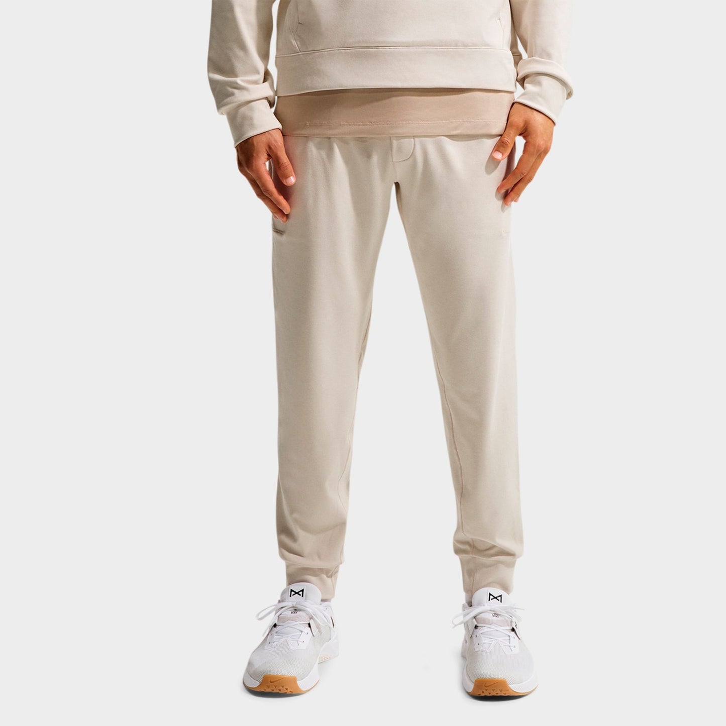 Men's Nike Primary NanoKnit Dri-FIT UV Protection Performance Jogger Pants - Light Orewood Brown/Sail/Heather/Light Orewood Brown