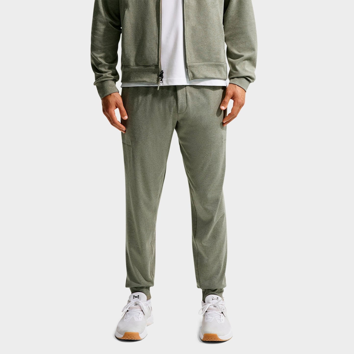 Men's Nike Primary NanoKnit Dri-FIT UV Protection Performance Jogger Pants - Light Army/Medium Olive/Heather/Light Army