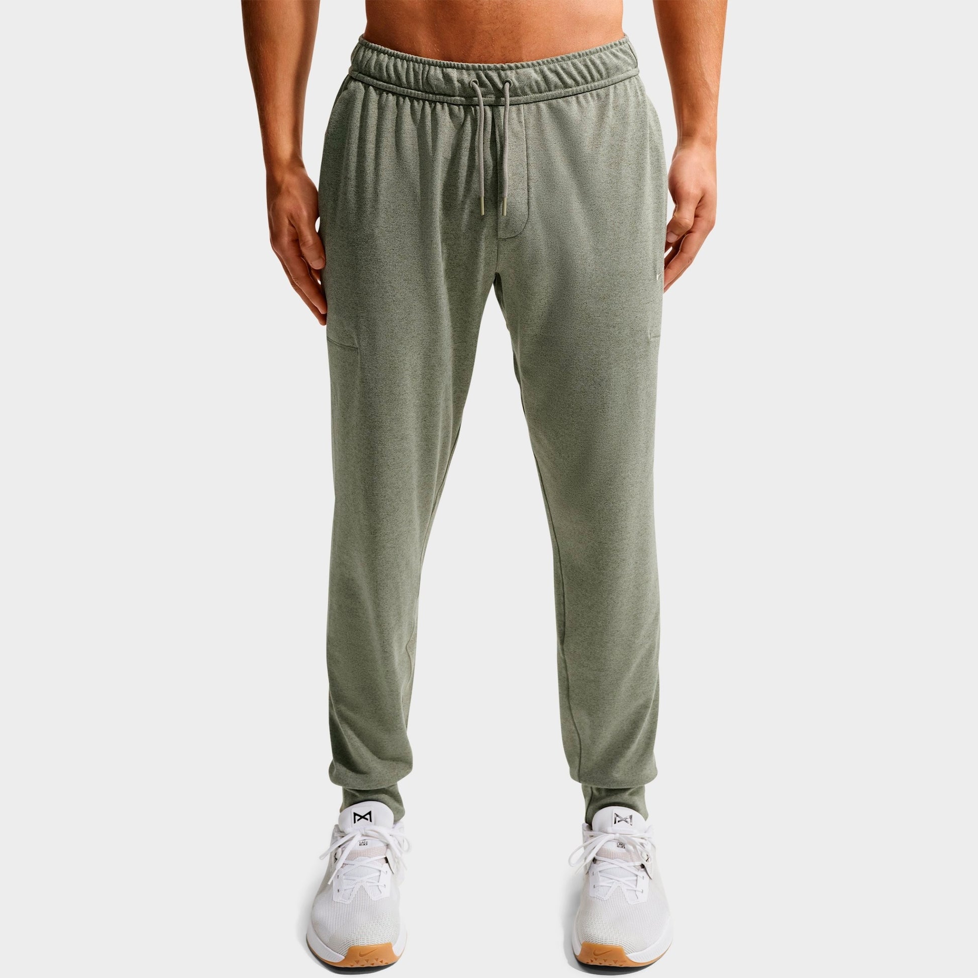 Men's Nike Primary NanoKnit Dri-FIT UV Protection Performance Jogger Pants - Light Army/Medium Olive/Heather/Light Army