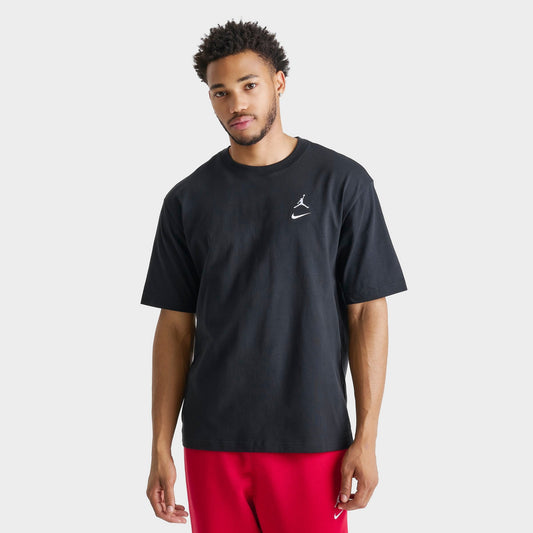 Men's Jordan Brooklyn Swoosh Logo T-Shirt - Black/White
