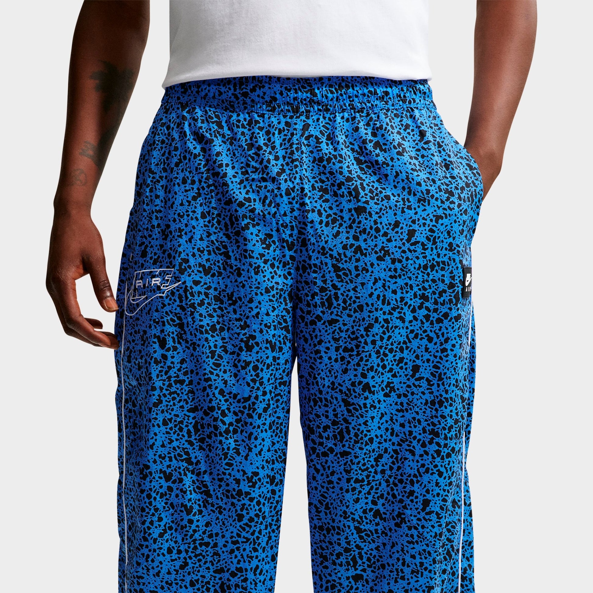 Men's Nike Air Safari Print Woven Pants - Blue Crystal