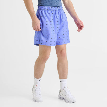 Men's Nike Sportswear Club Monogram Woven Flow Shorts - Royal Pulse/Black
