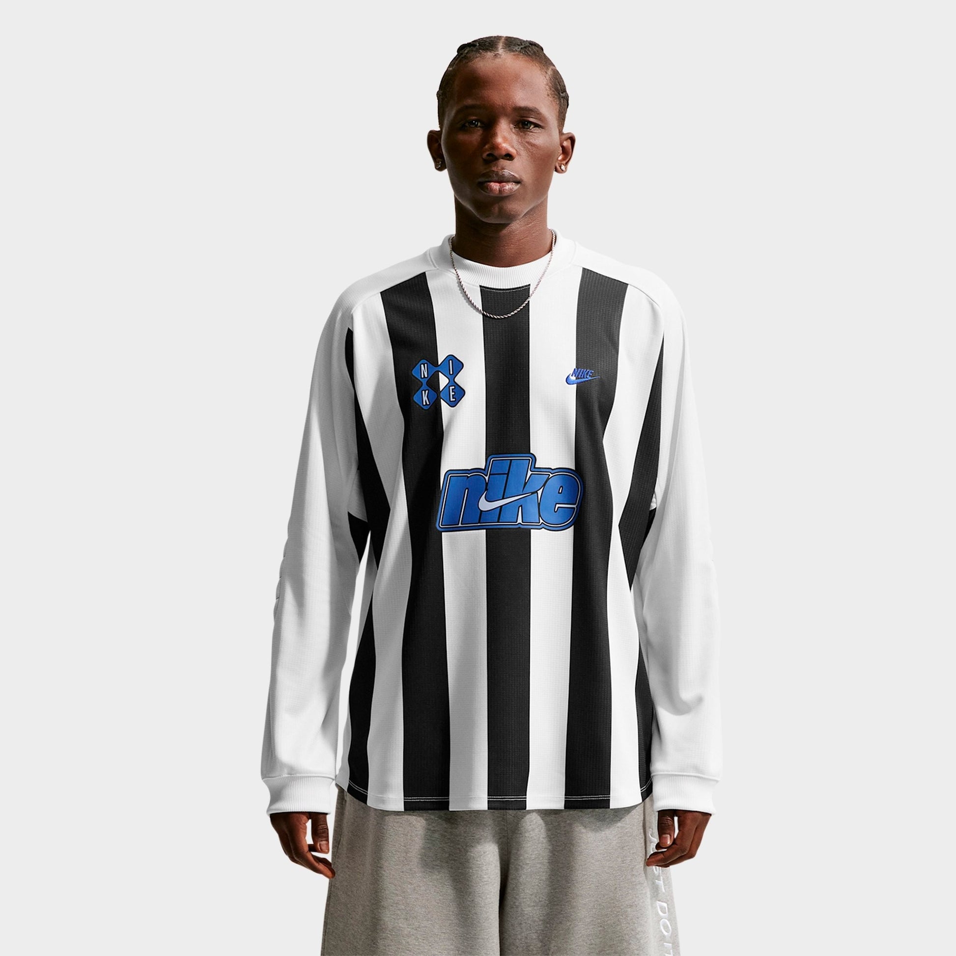 Men's Nike Sportswear Club Goalie Top - Black/White/Game Royal