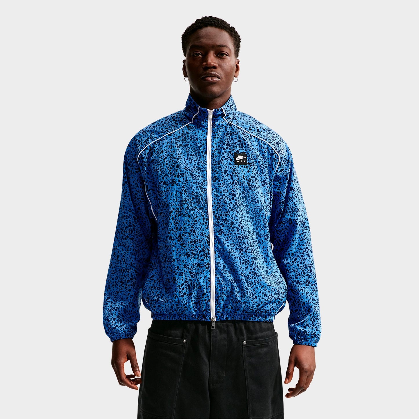 Men's Nike Air Safari Print Woven Jacket - Blue Crystal