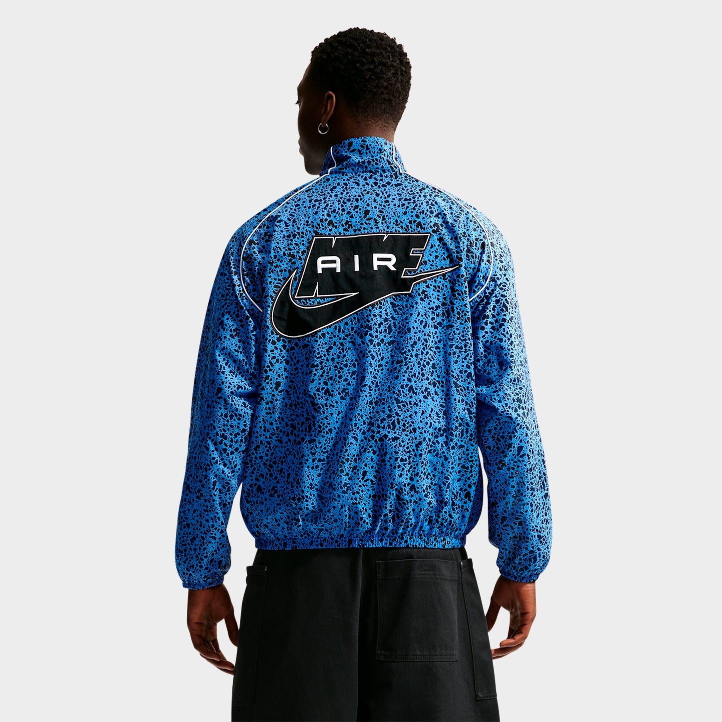 Men's Nike Air Safari Print Woven Jacket - Blue Crystal