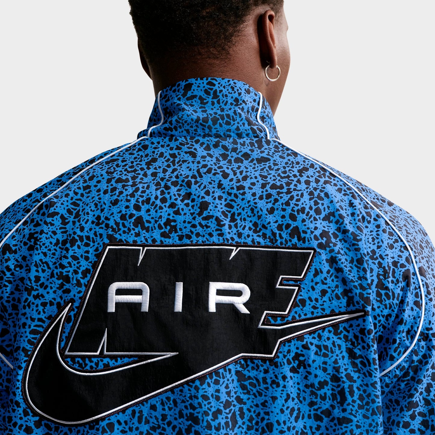 Men's Nike Air Safari Print Woven Jacket - Blue Crystal