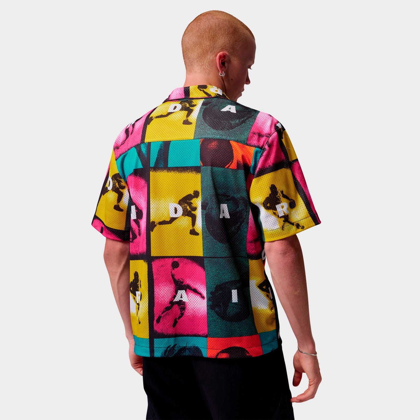 Men's Jordan Brooklyn Graphic Button-Up Camp Shirt - Multi