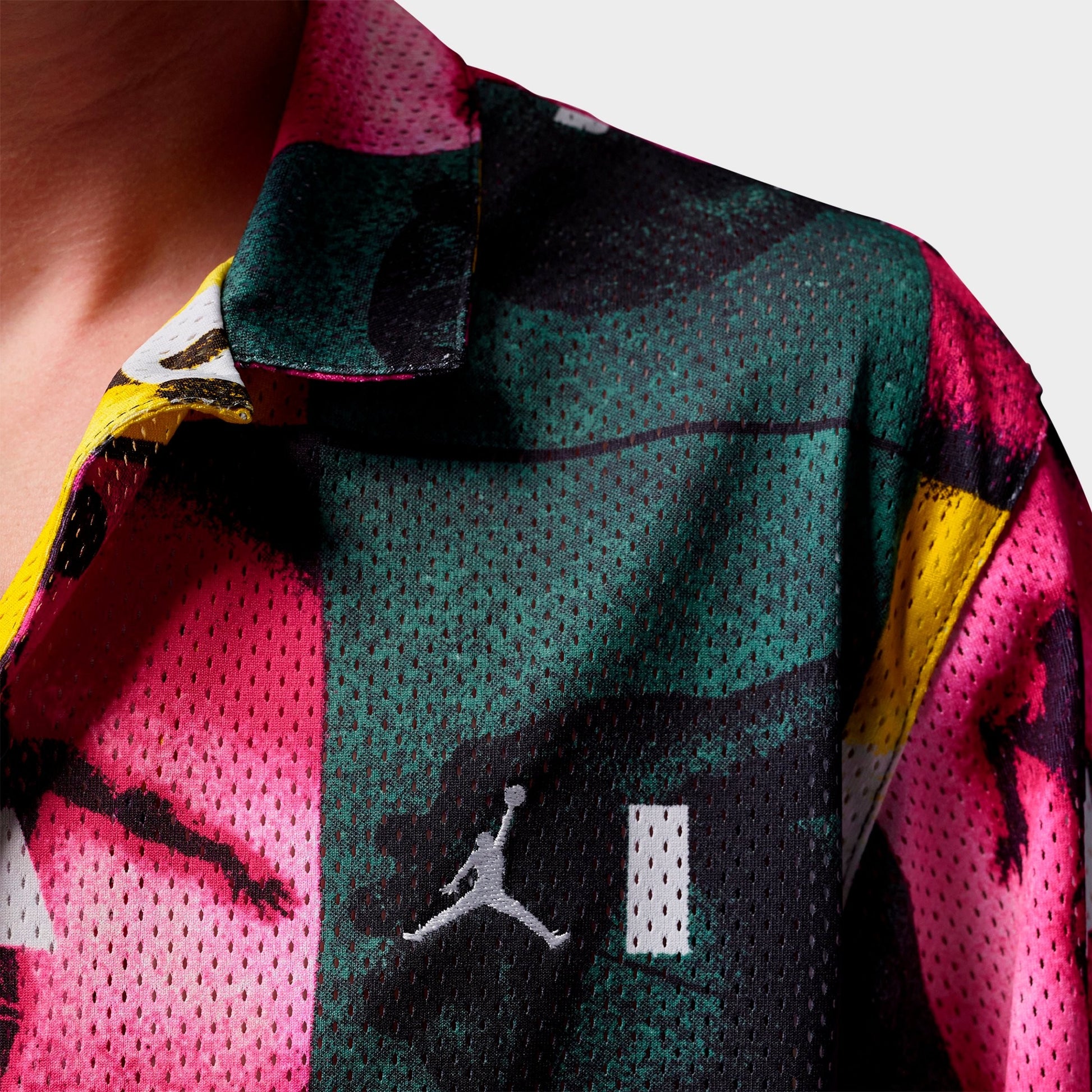 Men's Jordan Brooklyn Graphic Button-Up Camp Shirt - Multi