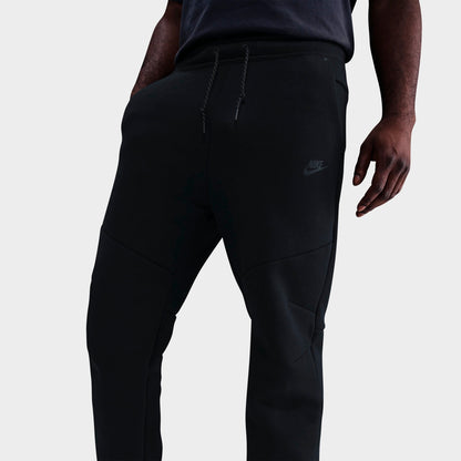 Men's Nike Tech Fleece Open-Hem Pants - Black/Black