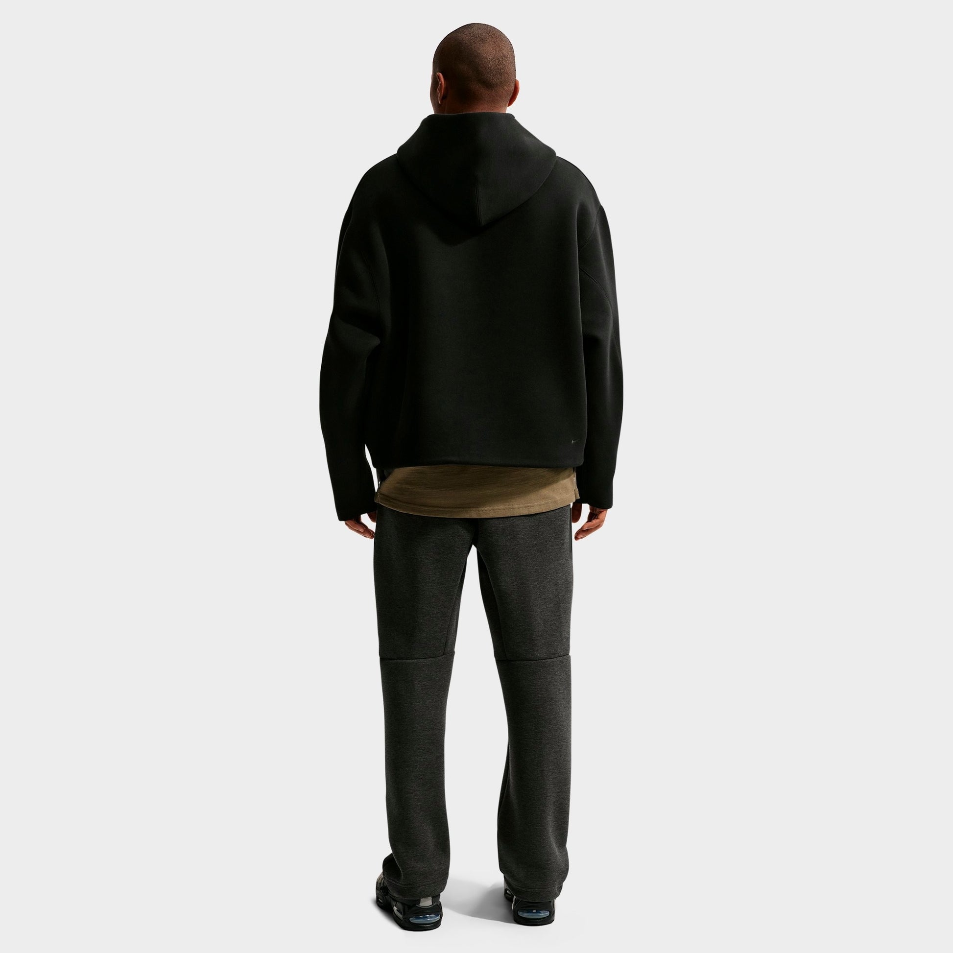Men's Nike Tech Fleece Open-Hem Pants - Heather/Black
