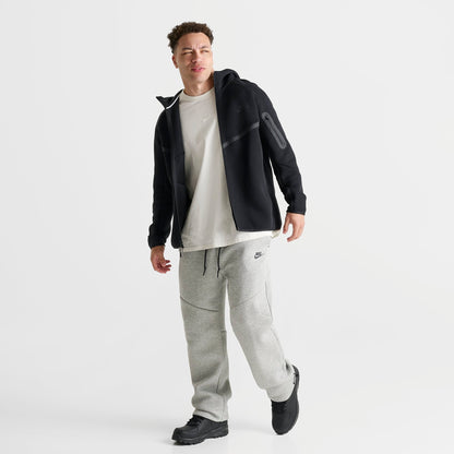 Men's Nike Tech Fleece Open-Hem Pants - Dark Grey Heather/Black