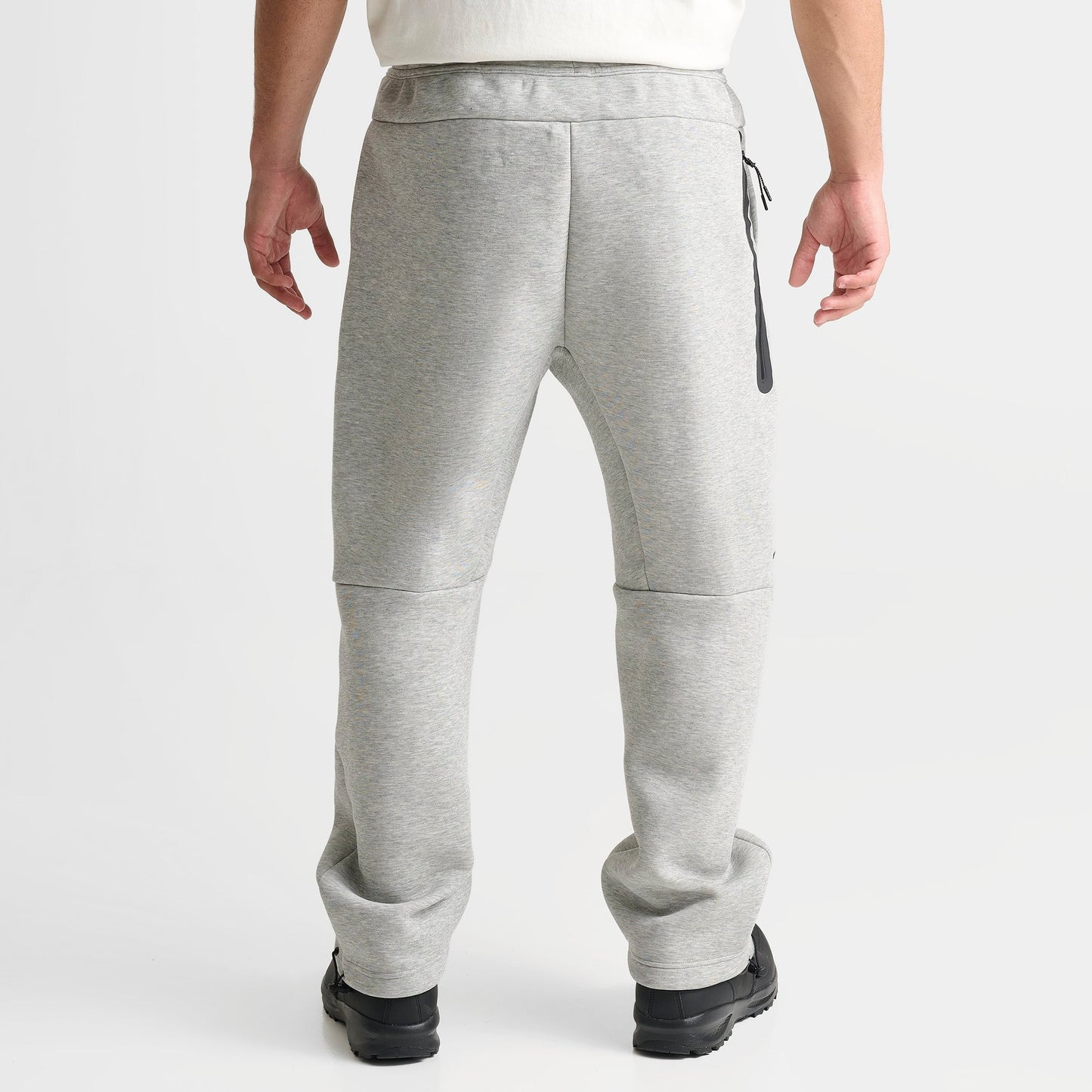 Men's Nike Tech Fleece Open-Hem Pants - Dark Grey Heather/Black