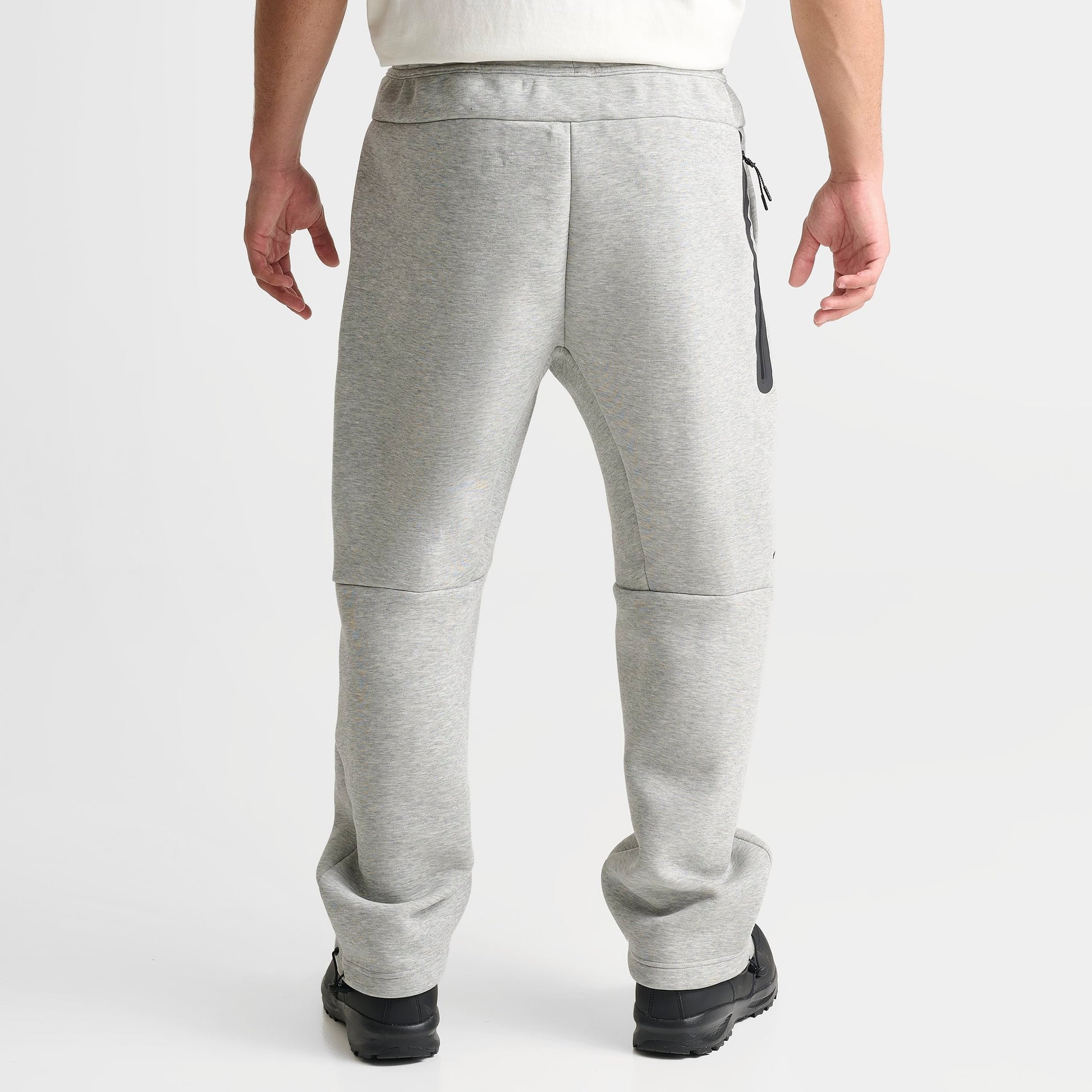 Men's Nike Tech Fleece Open-Hem Pants - Dark Grey Heather/Black