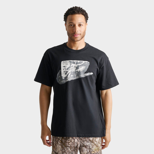 Men's Nike Sportswear Swoosh Stone T-Shirt - Black