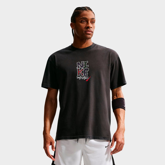 Men's Nike JDI Graphic Basketball T-Shirt - Off Noir